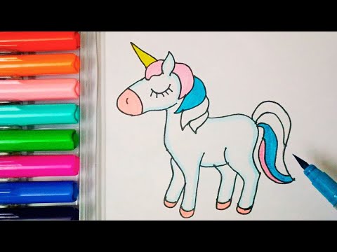 Drawing and Painting  Unicorn Big for Kids & Toddlers | Simple Drawing, Coloring #drawing