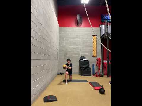 Half kneeling Medicine Ball Rotational Throw