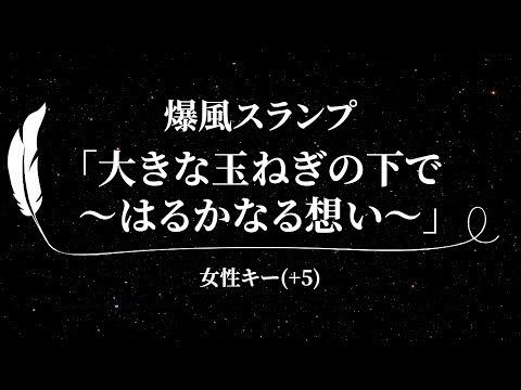 【カラオケ】大きな玉ねぎの下で ～はるかなる想い～ / 爆風スランプ【女性キー(+5)、歌詞付きフル、オフボーカル】