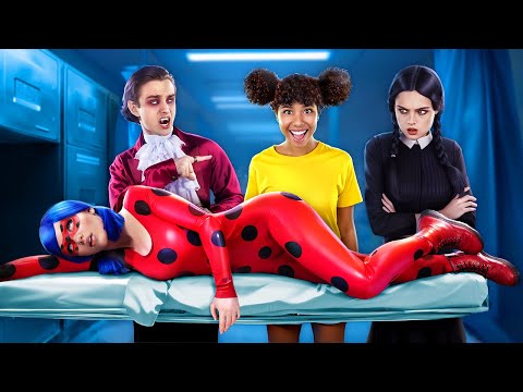 Who Murdered Miraculous Ladybug? Vampire, Amanda and Wednesday Addams in Jail!