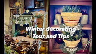 VINTAGE DECORATING IDEAS | WINTER | DINING ROOM | COZY | RUSTIC DECOR| MAXIMALISM