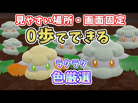 【ポケモンSV】モンメン(・エルフーン)の色違い厳選解説！見やすい場所・画面固定0歩で簡単色違いGET！[ゼロの秘宝・藍の円盤]