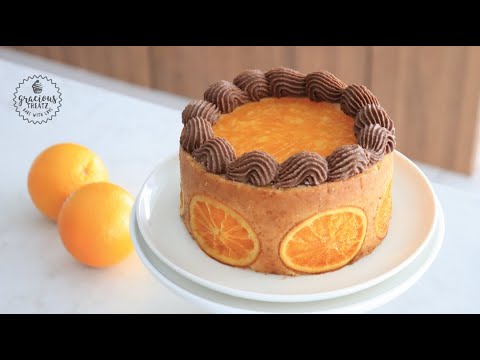 Moist and Soft Eggless Orange Chocolate Cake Recipe