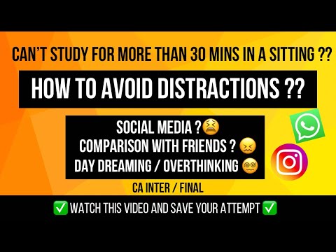 HOW TO AVOID DISTRACTIONS WHILE STUDYING ? 😵‍💫❌  UNABLE TO FOCUS WHILE STUDYING ?? 😫😫