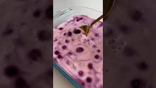 This berry mousse can be made in a matter of minutes #berrymousse #desserts #blueberries #shorts