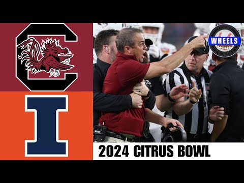 #15 South Carolina vs #20 Illinois (THINGS GOT HEATED!) | Citrus Bowl | College Football Highlights