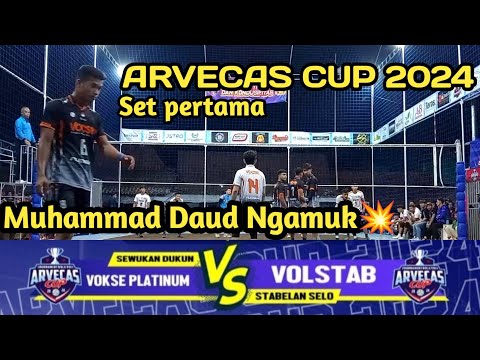 MUHAMMAD DAUD NGAMUK DI ARVECAS CUP 2024 DI SET 1#viralvideo#trending#viralshorts#video#viral#stc