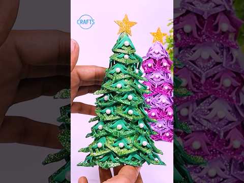 Handmade Christmas Tree for Upcoming Xmas #christmas #shorts #craft #christmastree #diy