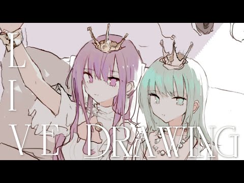 一枚絵お絵かき配信💎アニメの話とか