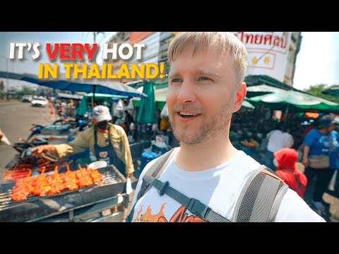 It's VERY Hot in Thailand! / Bangkok to Nonthaburi by Boat / Walking Tour + Street Food Hunt