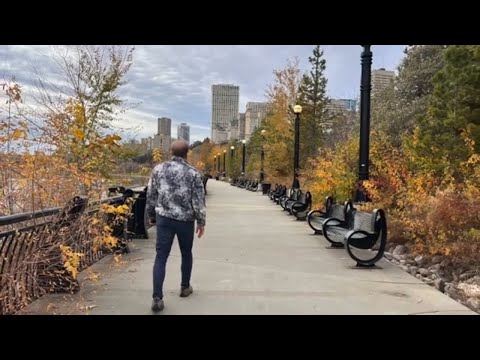 EDMONTON'S RIVER TRAIL - PEACEFUL AND LOVELY