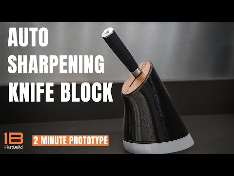 Auto Sharpening Knife Block - 2 Minute Prototype