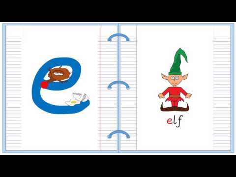 Lowercase Alphabet Letter E Learn to Read and Write