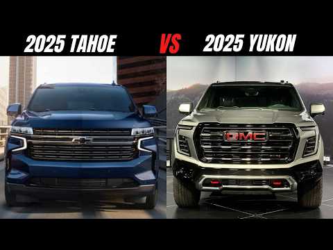 2025 GMC Yukon vs. 2025 Chevrolet Tahoe: Which Full-Size SUV Should You Choose?