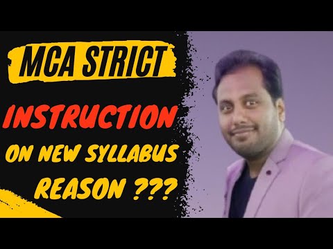 |MCA Strict Instruction To ICAI On New Syllabus| Reasoning ??| CRET Of ICAI| Analysis|