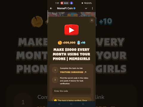 MAKE $5000 EVERY MONTH USING YOUR PHONE I MEMEGIRLS | Memefi Code