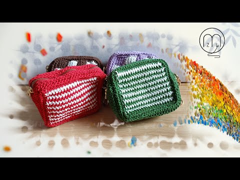 鉤針波浪零錢包 Crochet Coin Purse (中文字幕)