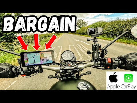 Bargain Motorcycle Smart Screen LAMTTO RC12 - Apple CarPlay - Android Auto - Dash Cams