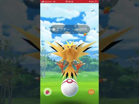 【ポケモンgo 】レイドバトル　vsサンダー