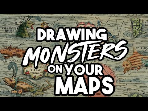 Drawing MONSTERS on your Fantasy Maps  🐉