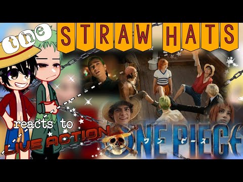 One Piece Anime react to One Piece Live Action || gacha react || Azzhe Azzhe