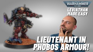 How to Paint new Lieutenant in Phobos Armour from Leviathan #new40k