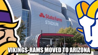 NFL Officially Moves Vikings-Rams Monday Night Game to Arizona