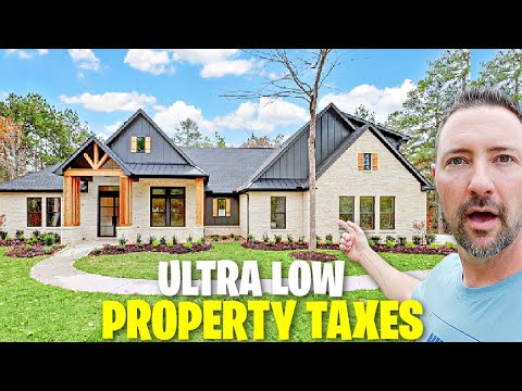 Massive HOUSTON TEXAS Affordable Custom Homes on Acreage with the Lowest PROPERTY TAXES in Houston!