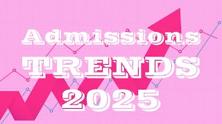 What to Expect: Admissions Trends Forecast for 2025