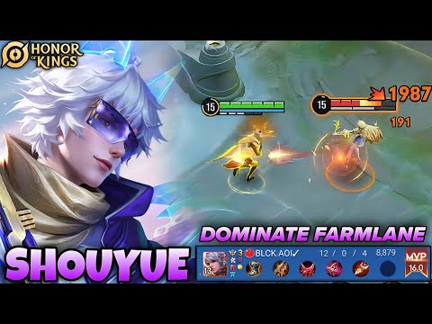 DOMINATE FARMLANE USING SHOUYUE 🔥 - HONOR OF KINGS