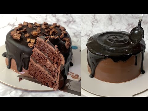 Melt in your mouth Dark Chocolate Salted Caramel Cake Recipe | The Ultimate Chocolate Cake Recipe