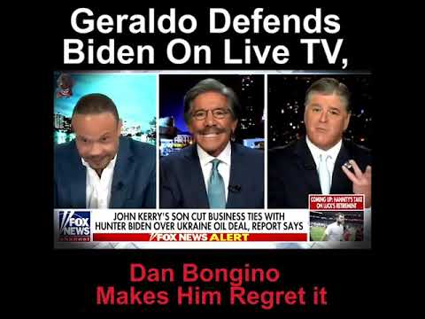 This is epic. Geraldo defends Biden on Live Tv, Dan Bongino makes him instant.