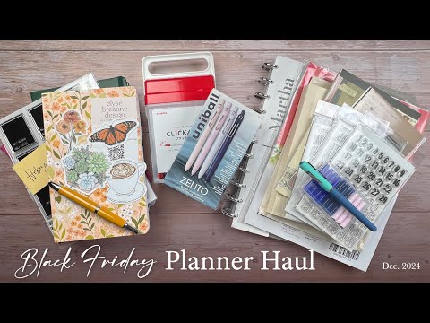 Black Friday Planner Haul | December 2024