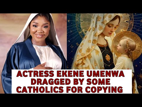 Actress Ekene Umenwa Dragged For Copying Virgin Mary With Her Pregnancy