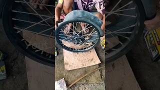 Pasang Ban Maxxis Velg Ruji Tubeless Honda Supra X125 #suprax125  #tutorial #suprax125jarijari #fyp