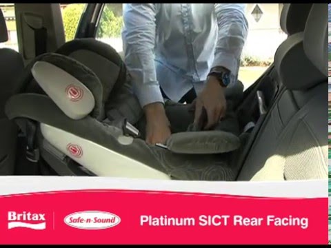 Britax Safe-n-Sound Platinum SICT: How to Install Rear-Facing (Instructional Video)