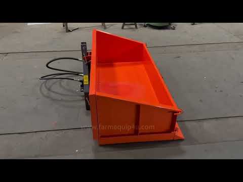 Tractor 3-point hydraulic tipper transport box 1.5m