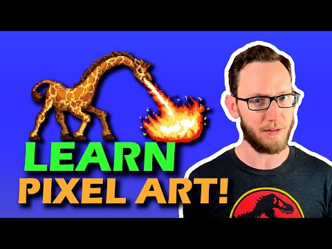 Let's Sprite a Fire-Breathing GIRAFFE! (Pixel Art Tutorial)