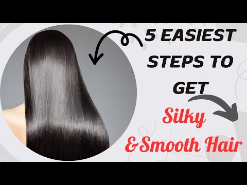 😮✅ 5 EASYIST WAY TO GET SILKY & SMOOTH HAIR #hair #silkyhair #growth #longhair@beshinywithdivya62