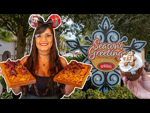 Disney Springs holiday foodie crawl 🎄 Disney World food review 2024