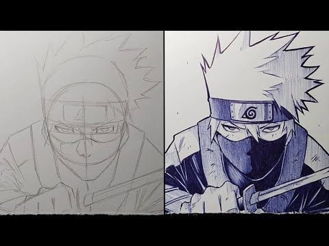 How To Draw Young KAKASHI HATAKE Step By Step - [NARUTO : SHIPPUDEN]