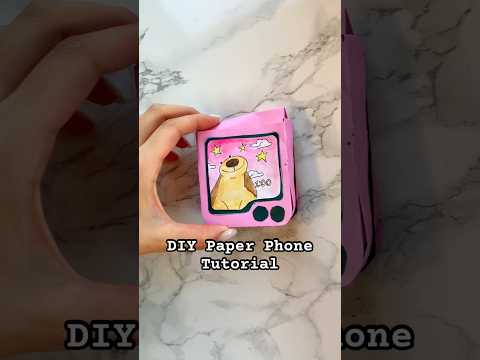 DIY paper phone tutorial!!