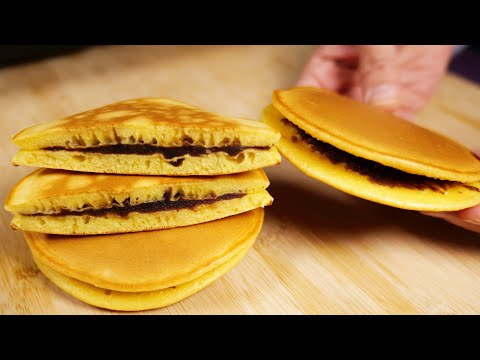 Doraemon’s favorite dorayaki, I can make it with two eggs