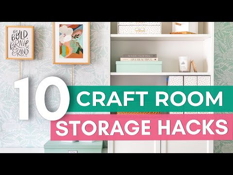 10 Clever Craft Room Ideas | Cricut Storage Hacks & More