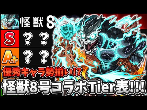 【モンスト】あまりにも強すぎる…怪獣8号Tier表!!!【怪獣8号コラボ】【怪獣8号/四ノ宮キコル/保科宗四郎/亜白ミナ】