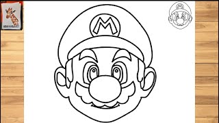 How to draw Super Mario - Step By Step Easy