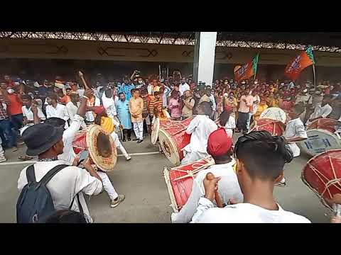 Nasik Dhol At Begumpet Airport 🙏(Amith Shah) 149 Division Rajalakshmi Madam 🙏Welcome's You Sir