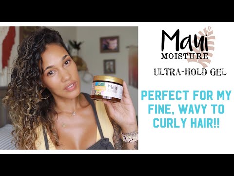 Maui Ultra Hold Gel   Fine wavy curly hair - I love it!