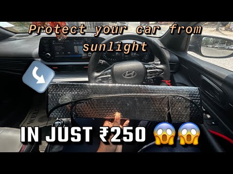 Protect your car front sunlight with only ₹250 only/- || front sunshade for my i20🔥