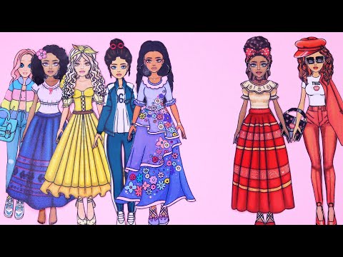 Diy Paper Doll And Dress Up💃Making 7 Paper Dolls